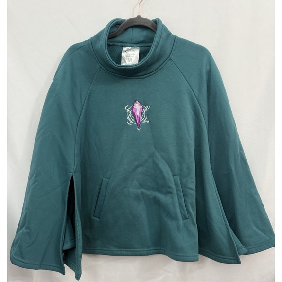 Loot Crate The Dark Crystal Teal Pullover Poncho Cape Cosplay Adult Size M - Picture 1 of 7